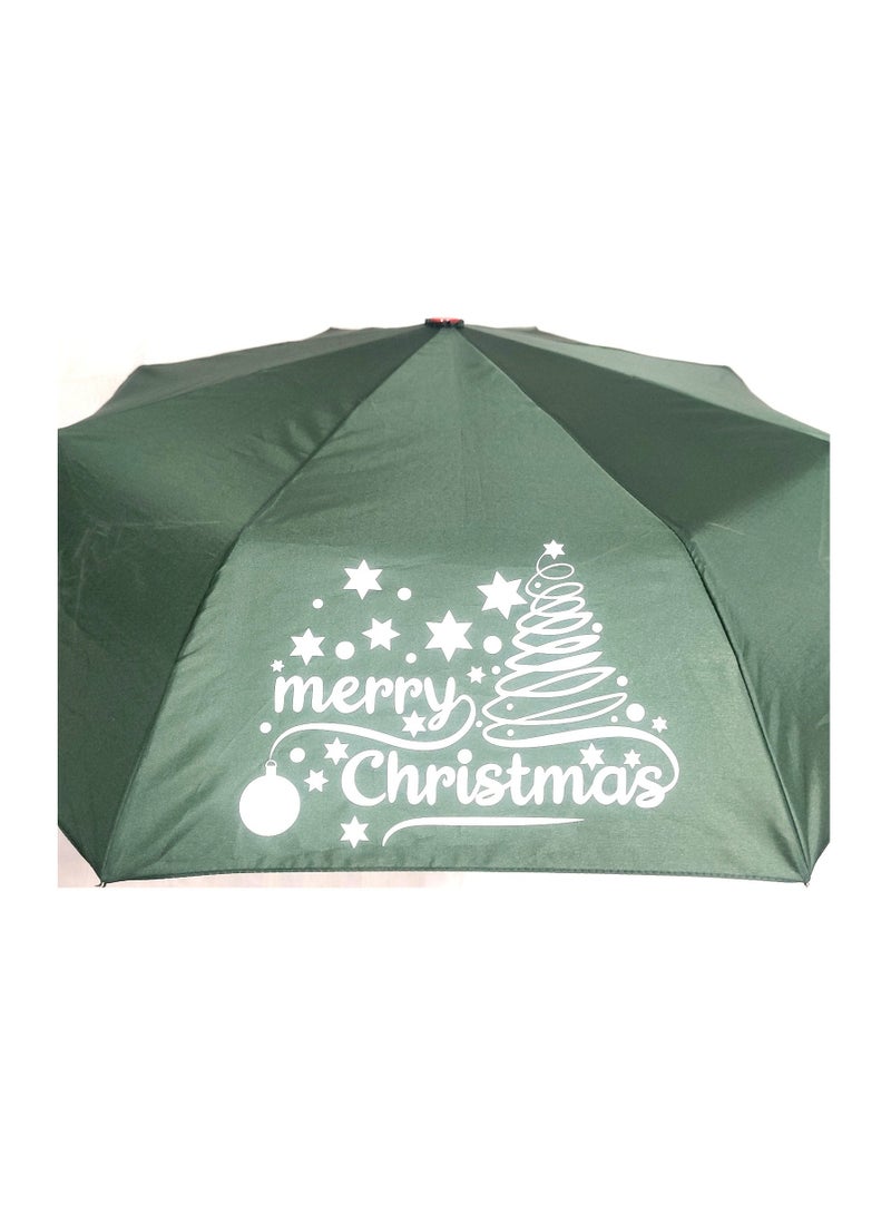 Hello 3 Fold Automatic Open Automatic Close Christmas Umbrella - Image 2