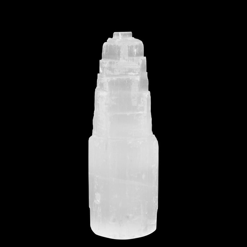Wish Well Large Selenite Tower  6 Selenite Crystal Tower  Mined and Crafted in Morocco  Ideal for Cleansing and Recharging Crystals and Healing Stones Meditation and Home Decor