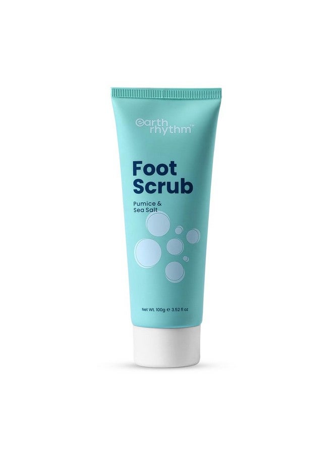 Earth Rhythm Foot Scrub With Pumice & Sea Salt | Relaxes Feet, Smoothens Rough Skin, Lightens Tan | Unisex - 100Gm - Image 1