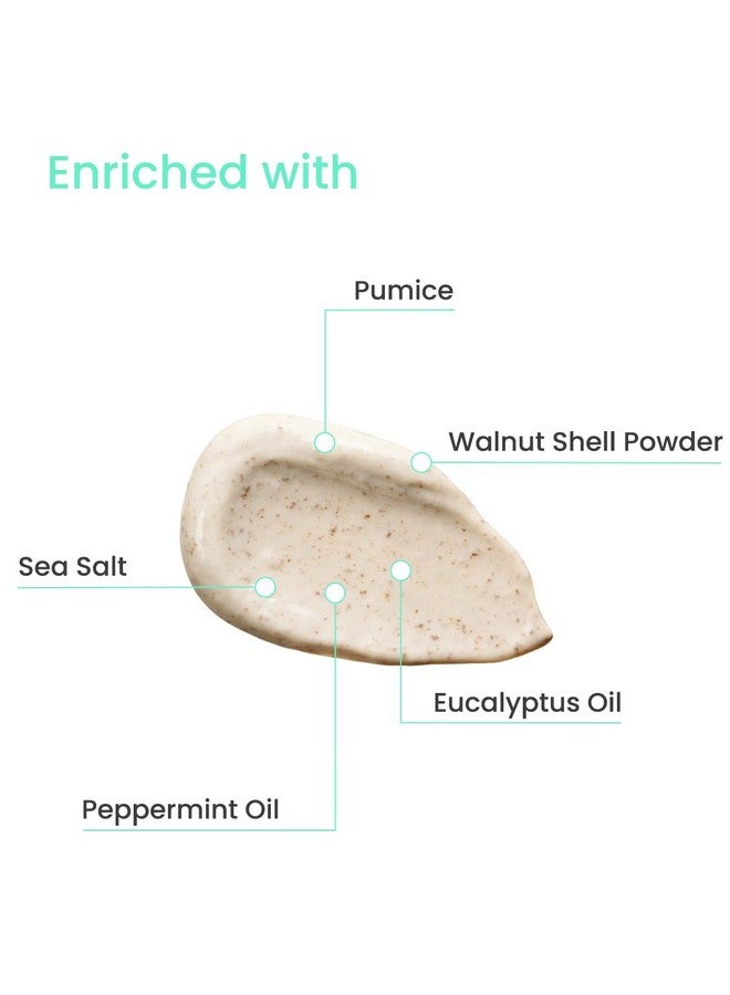 Earth Rhythm Foot Scrub With Pumice & Sea Salt | Relaxes Feet, Smoothens Rough Skin, Lightens Tan | Unisex - 100Gm - Image 2