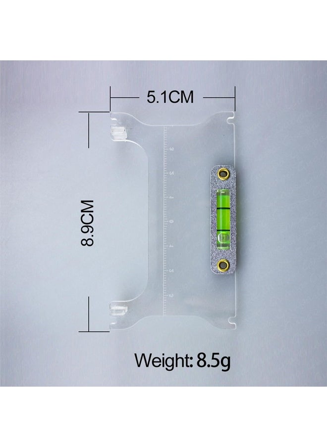 MARLLOGIVA Professional Eyebrow Measuring Tool Kit Microblading Eyebrow Ruler with Level Eyebrow Mapping Tool with Leveler (Brow Peak Ruler Kit #2)