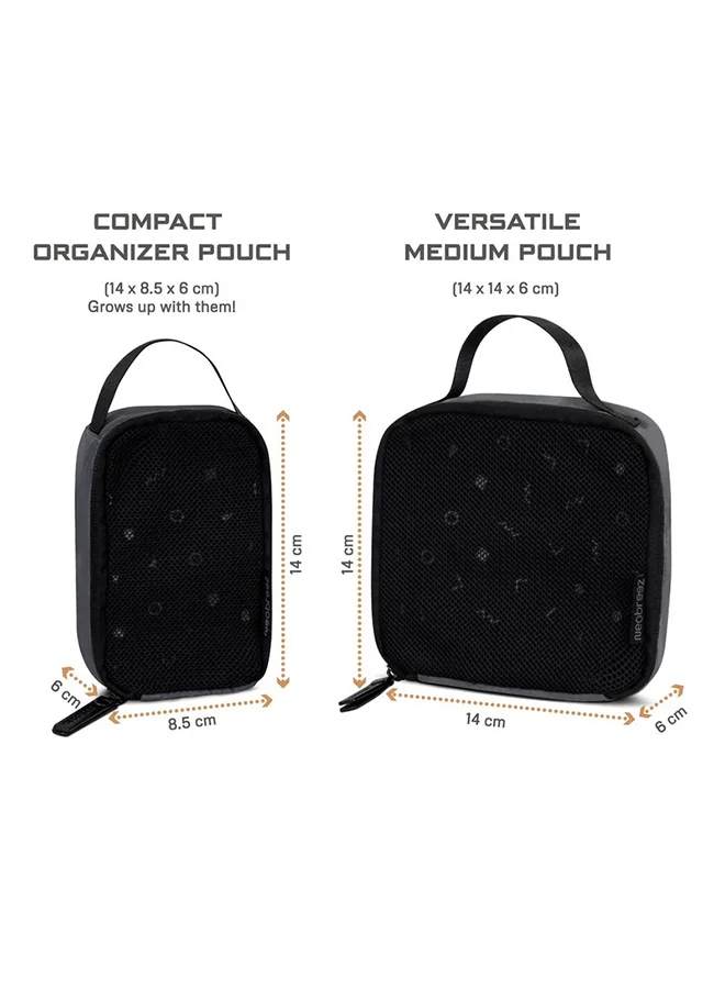 neobreez Neobreez 2-Pack Portable Mesh Baby Diaper Organizer Pouches  | Reusable,  Washable Storage Bags for Cosmetics, Toiletries, Baby Stuffs | Baby Travel Organizer Bag