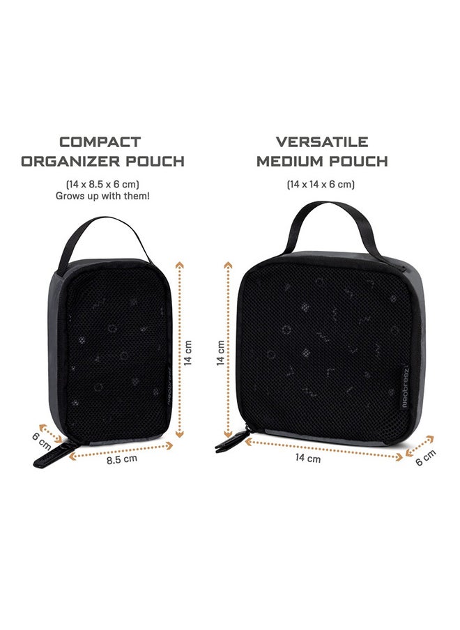 neobreez 2-Pack Portable Mesh Baby Diaper Organizer Pouches  | Reusable,  Washable Storage Bags for Cosmetics and Toiletries | Travel Organizer Bag  - Image 2