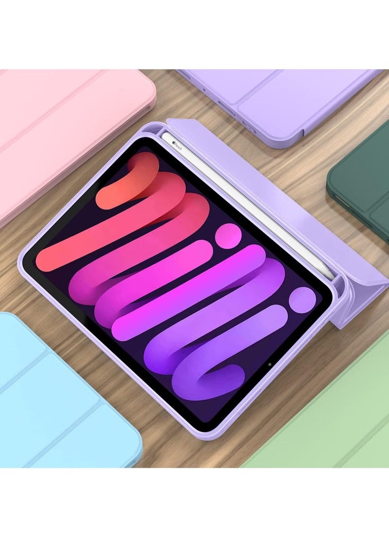 IAF iPad Mini 7 Case 2024 â€“ A17 Pro 8.3-Inch 7th Generation Case with Pencil Holder, Trifold Stand, and Soft TPU Back, Purple - Image 5