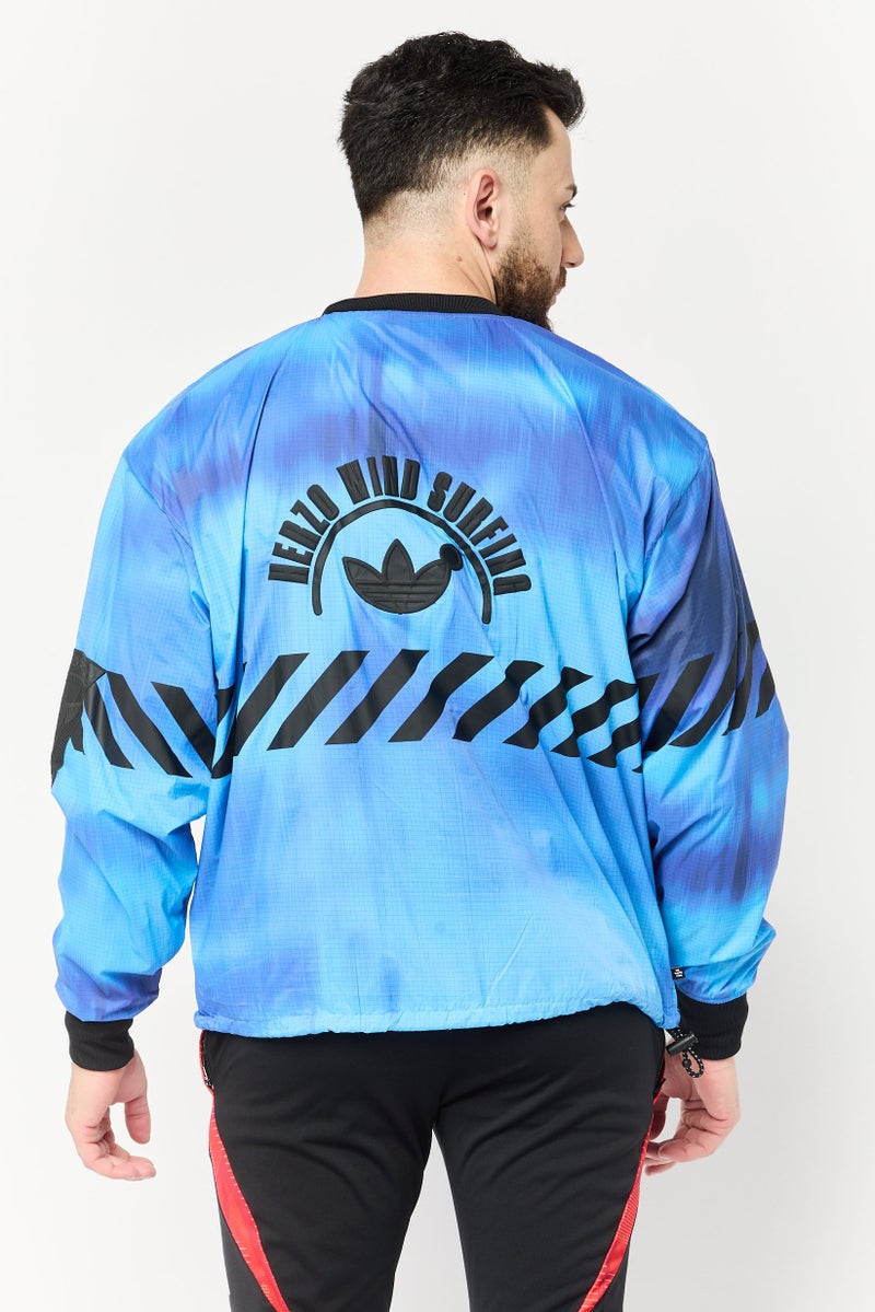 adidas Originals Men Sportswear Fit Brand Logo Long Sleeves Outdoor Sweatshirt, Multicolor  - Image 4
