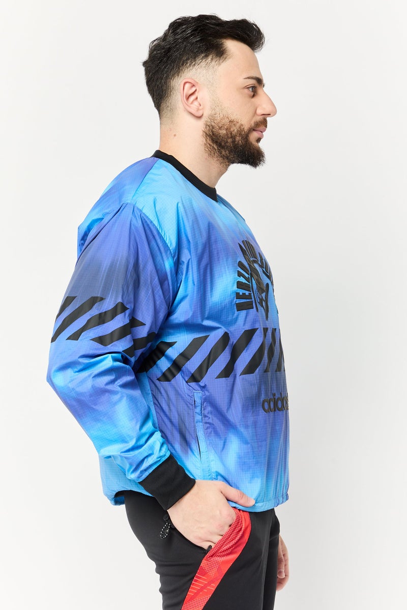 adidas Originals Men Sportswear Fit Brand Logo Long Sleeves Outdoor Sweatshirt, Multicolor  - Image 3