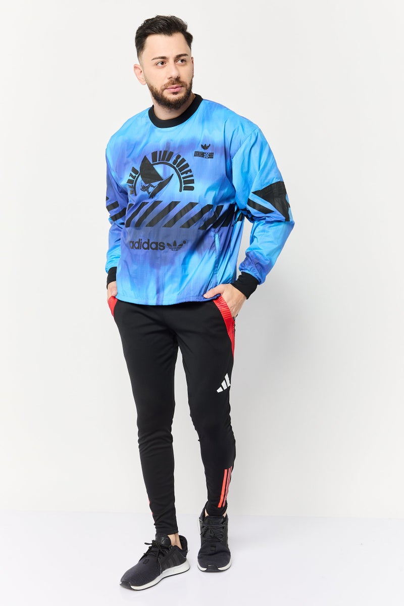 adidas Originals Men Sportswear Fit Brand Logo Long Sleeves Outdoor Sweatshirt, Multicolor  - Image 2