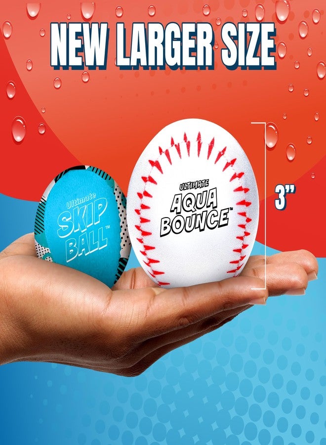 Activ Life Ultimate Larger 3” Size Skip Balls (Baseball) Beach Pool Toys for Kids Ages 8-12 Year Old Boys Girls Summer Gifts for Teens Family Fun Water Games Adult Men Women Best Birthday Present - Image 4