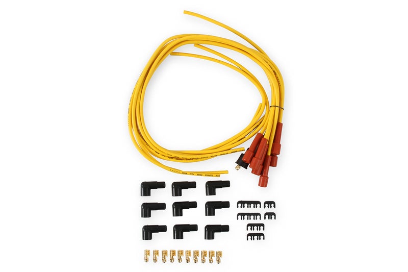 ACCEL 3008 Spark Plug Wire Set - 7mm - Super Stock with Copper Core - Universal Straight Boots - Yellow - Image 2