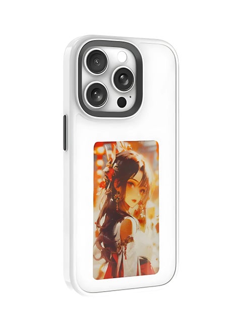 Ink Type Smart Phone Case for iPhone 16 pro max, NFC DIY Phone Case with Customizable Pictures, Shockproof Anti-Scratch Protective Cover Long Lasting Screen
