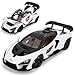 LOVEPOSELY 124 Scale Car Model Compatible for Collectible McLaren Senna Super Sports Car Toys Zinc Alloy Pull Back Toy Vehicle with Sound and Light for Adult Boys Girls 3 4 5 6 7 8 White - Image 2