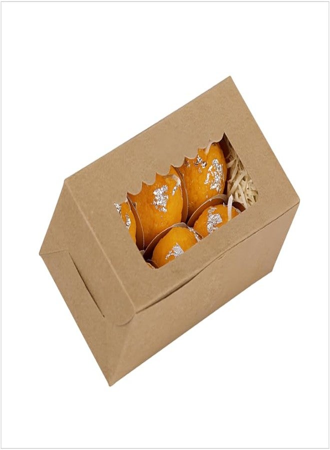 HDC Home Decor Candles Premium Ladoo Candle || Hand Poured || Motichur Laddoo Candles || Decorative Candle 100% Paraffin Wax || Set of 6 - Unscented - Image 4