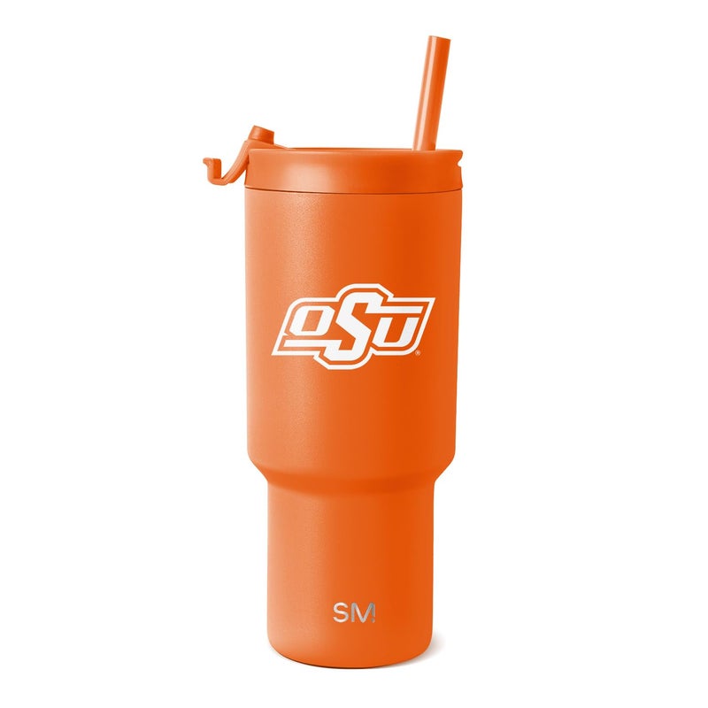 Simple Modern Officially Licensed Collegiate Oklahoma State Cowboys 30 oz Tumbler with Flip Lid and Straws Gifts for Men Insulated Cup Stainless Steel Trek Collection Oklahoma State University - Image 2