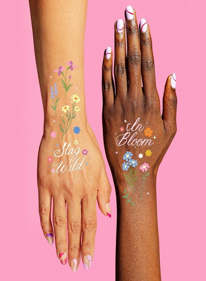 xo, Fetti Wildflower Garden Temporary Tattoos - 82 designs | Pastel Florals, Spring, Garden Party, Bridal Shower, Birthday Favors, Easter, Girly - Image 4