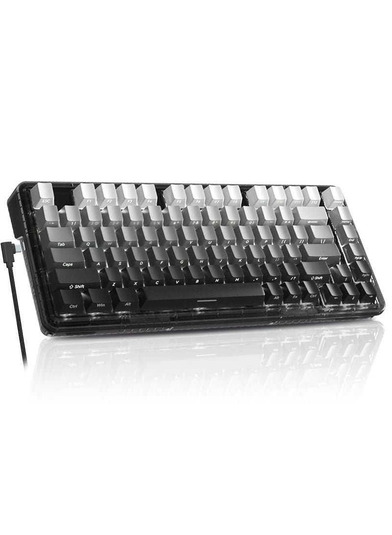 82 Keys Wired Gaming Keyboard  Mechanical Keyboard Hot-Swappable With blue Switch RGB Backlit - Image 1