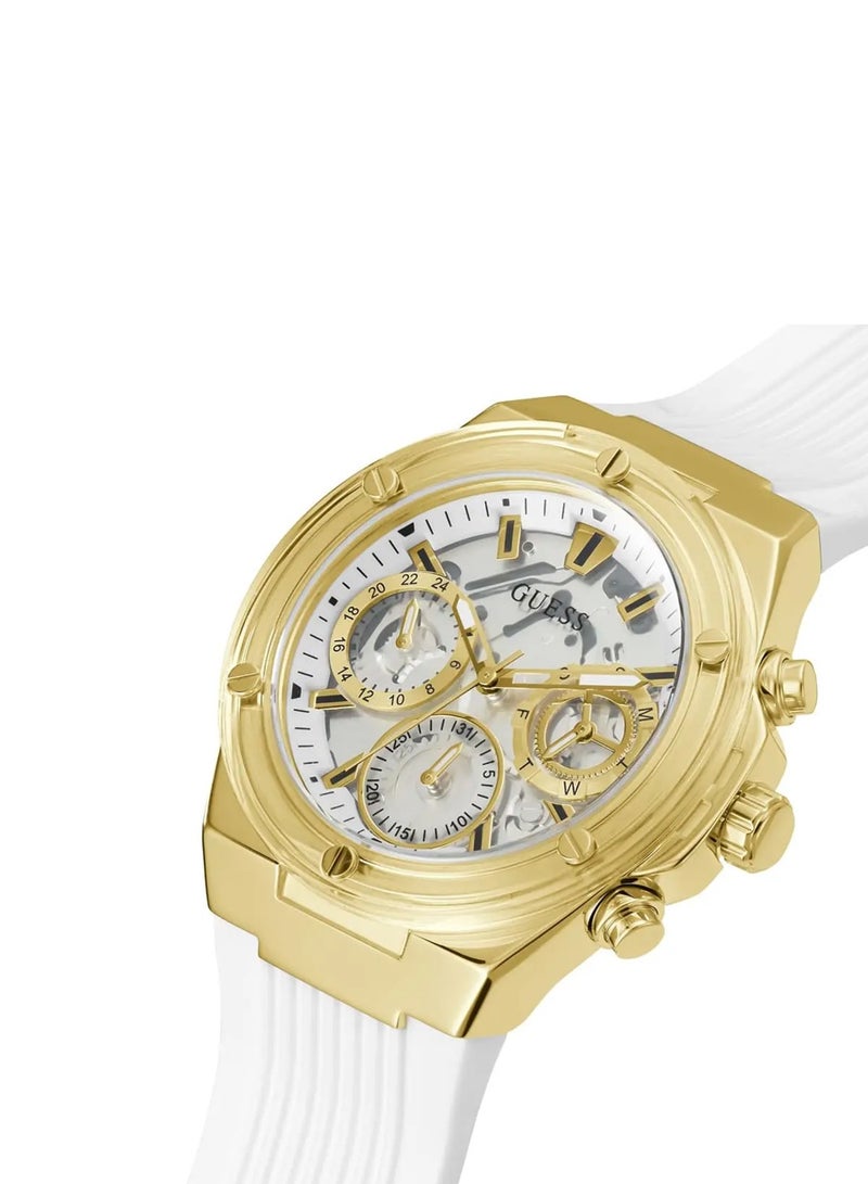 GUESS Ladies Athena Analog Gold Tone Case Quartz Watch GW0409L2 - 39mm - Image 4