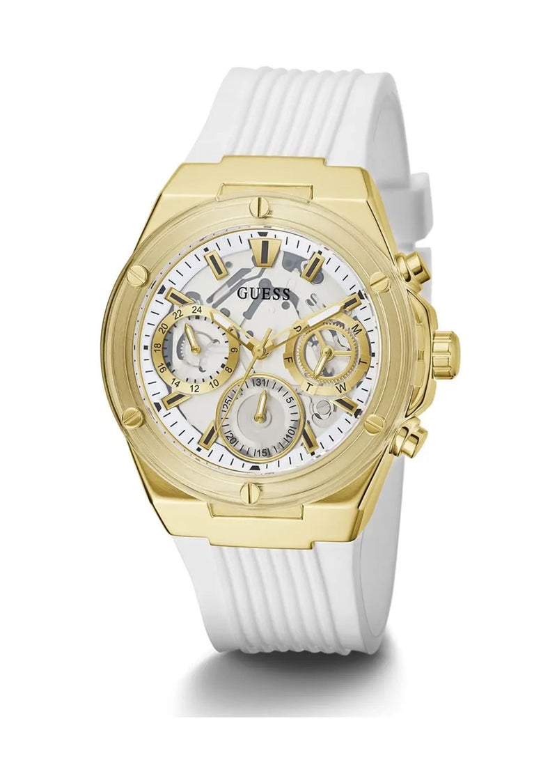 GUESS Ladies Athena Analog Gold Tone Case Quartz Watch GW0409L2 - 39mm - Image 5