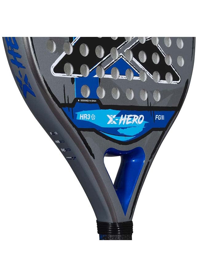 نوكس مضرب بادل إكس-هيرو - مقبض 4 بوصات، شكل دائري خفيف الوزن، تحكم ناعم للمبتدئين واللاعبين المتوسطين، أزرق - Image 4