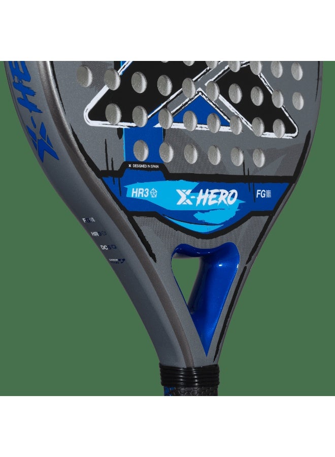 NOX X-Hero Padel Racket – 4” Grip, Lightweight Round Shape, Soft Feel Control for Beginners & Intermediate Players, Blue - Image 4