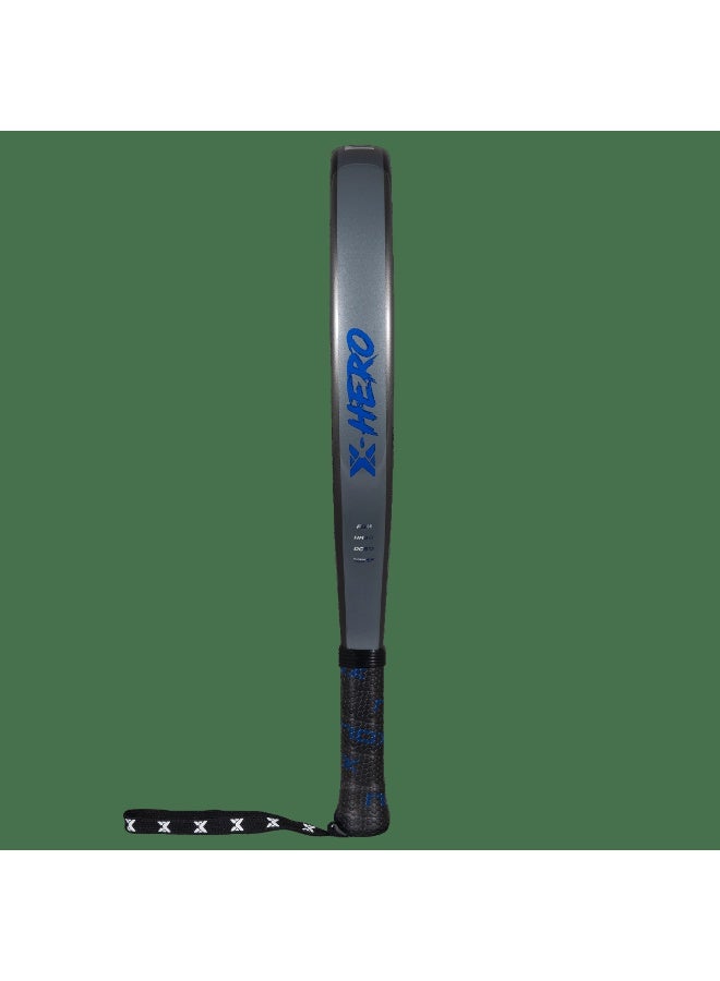 NOX X-Hero Padel Racket – 4” Grip, Lightweight Round Shape, Soft Feel Control for Beginners & Intermediate Players, Blue - Image 3