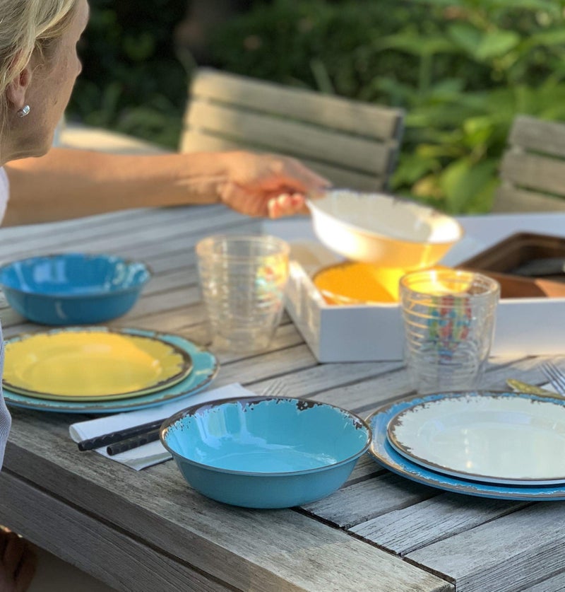 Fox Run Melamine Dinnerware Set, Multicolor, 12 Piece - Image 2