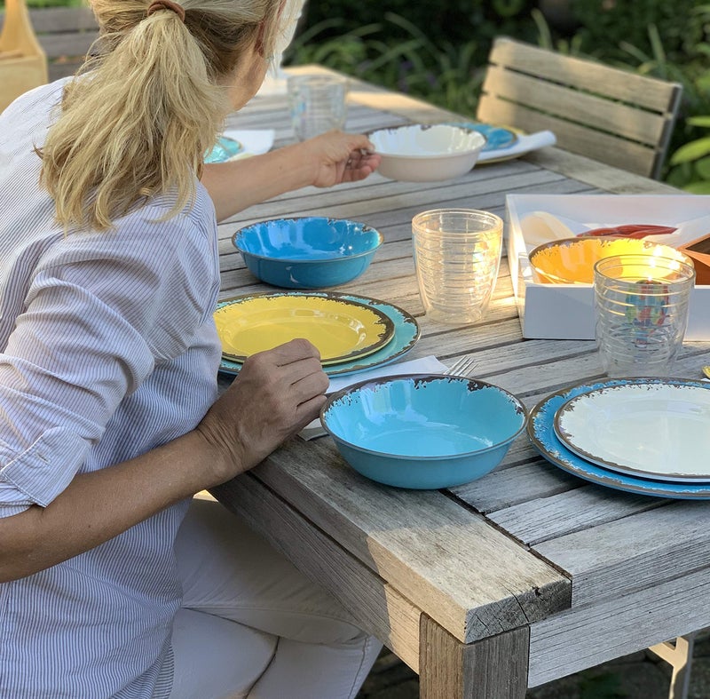 Fox Run Melamine Dinnerware Set, Multicolor, 12 Piece - Image 5