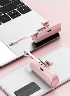 Generic Travel 10W Small Portable Charger iPhone with Built-in Lightning Cable 5000mAh Power Bank Fast Charging for iPhone 14/13/13 Pro/12/12 Pro/11/XR/XS/X/8/7/6 Also Support Type-c Fast Charging  - Image 5
