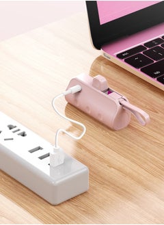 Generic Travel 10W Small Portable Charger iPhone with Built-in Lightning Cable 5000mAh Power Bank Fast Charging for iPhone 14/13/13 Pro/12/12 Pro/11/XR/XS/X/8/7/6 Also Support Type-c Fast Charging  - Image 4