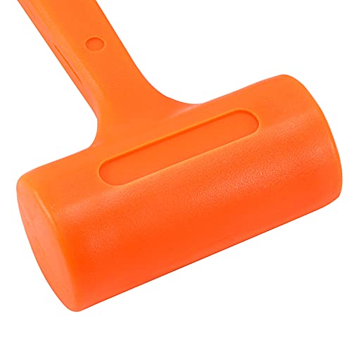 JAPCHET 3Piece Dead Blow Hammer Set, 1lb/16oz, 2lb/32oz, 3lb/48oz Dead Blow Hammer Unibody Molded, Unicast Deadblow Mallet with Checkered Grip - Image 3