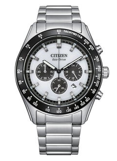 CITIZEN Promaster Sky Chrono Mens Watch CA4674-58A – Pearl White Dial with Luminous Markings, Slide-Rule Bezel, 43mm, Eco-Drive, Chronograph, Sapphire Crystal, 100M WR  - Image 5