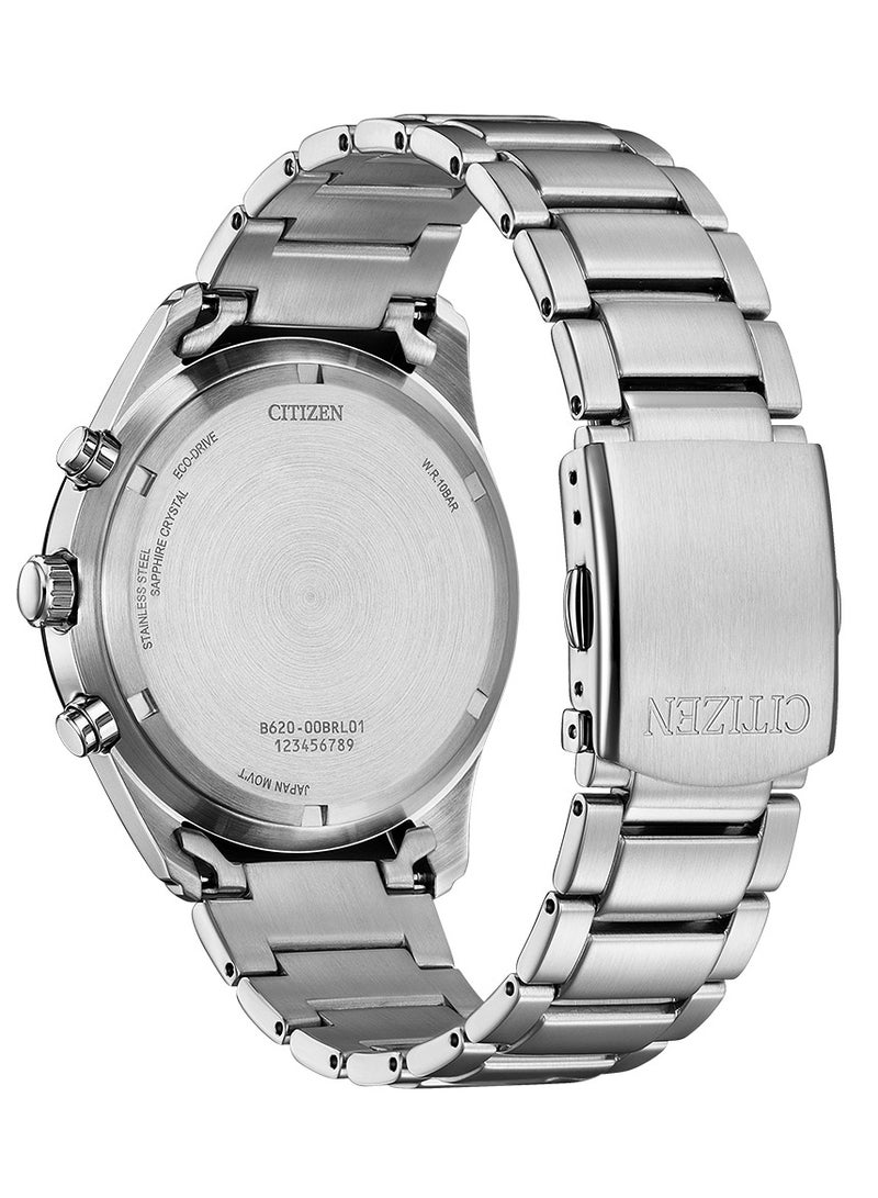 CITIZEN Promaster Sky Chrono Mens Watch CA4674-58A – Pearl White Dial with Luminous Markings, Slide-Rule Bezel, 43mm, Eco-Drive, Chronograph, Sapphire Crystal, 100M WR - Image 4