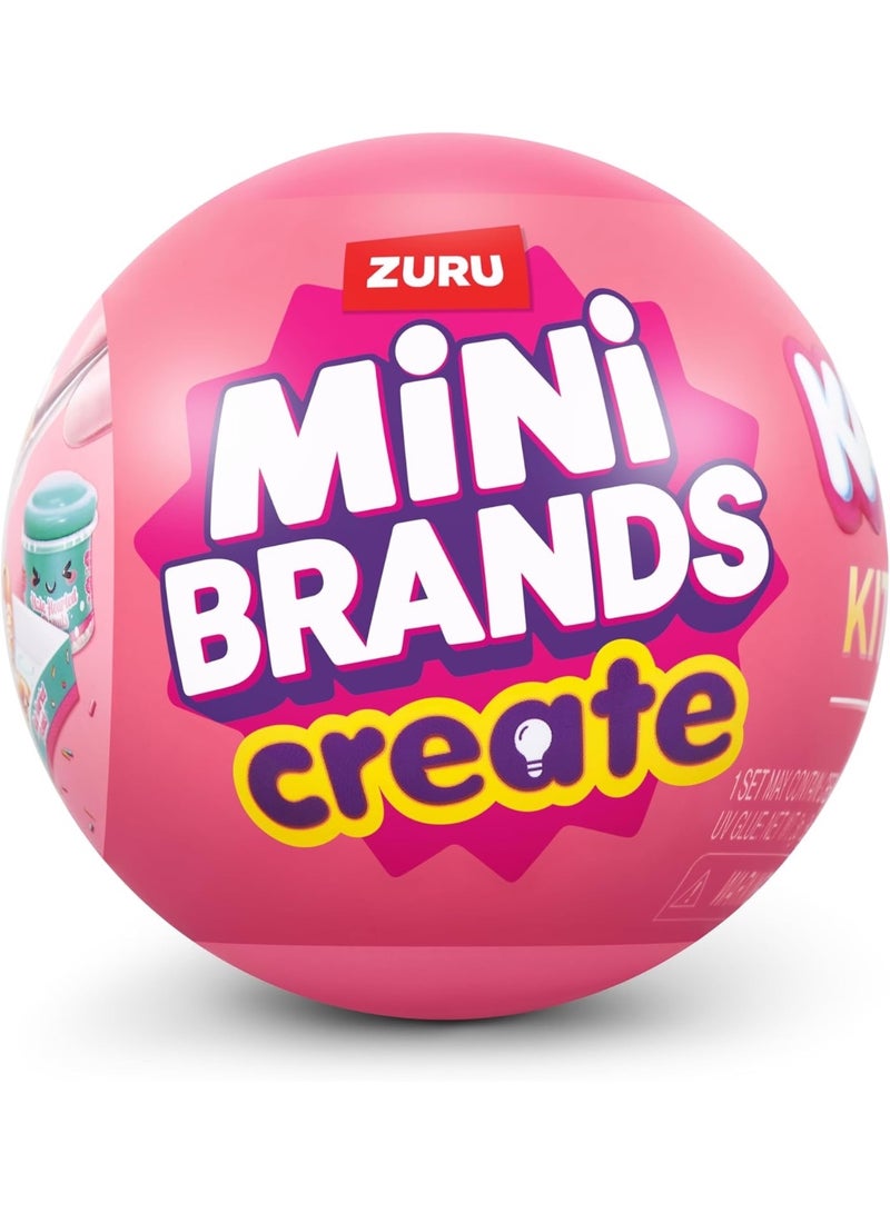 زورو كبسولة المطبخ المصغرة "ميني كرييت كاواي" (Mini Create Kawaii Kitchen) من سلسلة Mini Brands - الإصدار الأول - من ZURU - Image 1