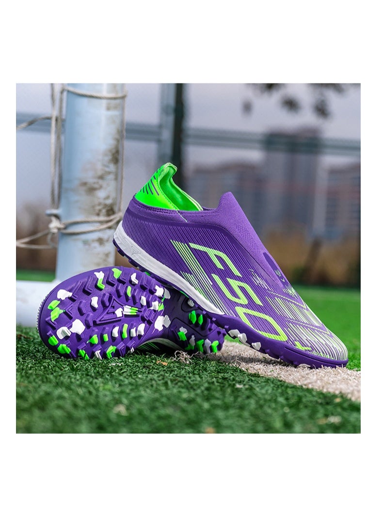 سكت شيكترو حذاء كرة قدم احترافي للبالغين بدون شرائط سهل الارتداء مضاد للانزلاق ومتين للتدريب والمباريات - Image 2