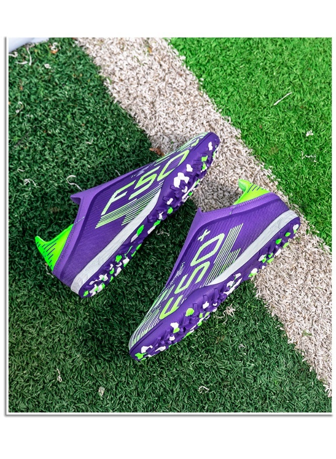 سكت شيكترو حذاء كرة قدم احترافي للبالغين بدون شرائط سهل الارتداء مضاد للانزلاق ومتين للتدريب والمباريات - Image 4
