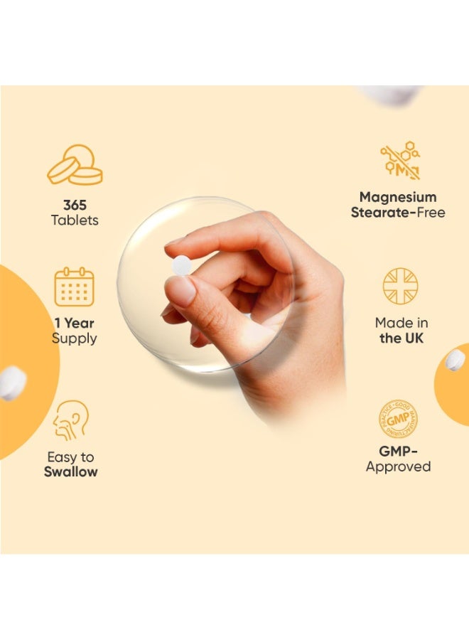 WeightWorld أقراص فيتامين D3 + K2 مع MK-7 الكامل – مكمل غذائي، 365 قرص - Image 4