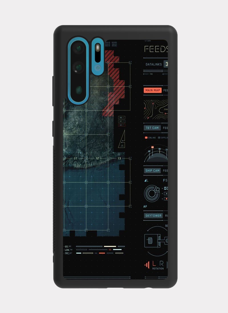 بكسلات كفر هواوي بي 30 برو خريطة عسكرية ازرق - Image 1