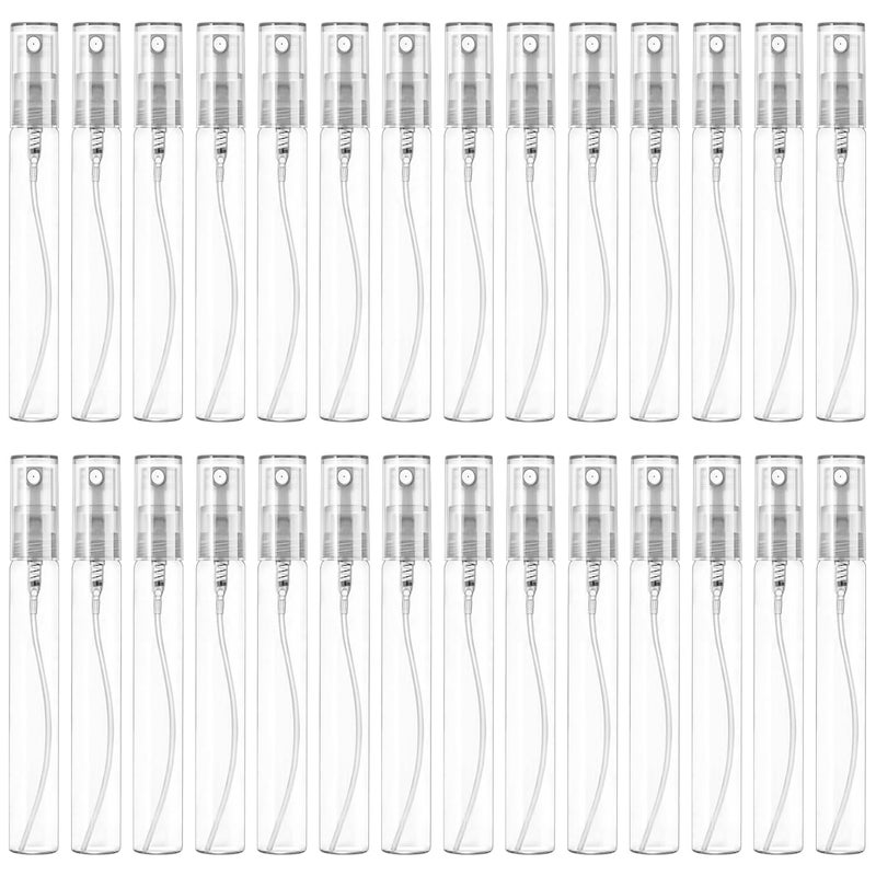 Csdtylh زجاجة رذاذ صغيرة 10 مل، زجاجة رذاذ زجاجية قابلة لإعادة التعبئة، رذاذ زجاجي، رذاذ عطر وغسول فم، حاوية قابلة لإعادة التعبئة للسفر، زيوت أساسية، عطر 40 قطعة، 10 مل