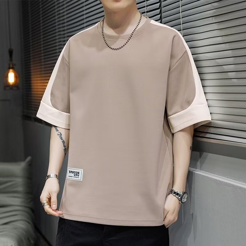 Japanese Niche Design Sense Men'S Fashionable Brand Loose Half-Sleeve T-Shirt For Teenagers Casual Half-Sleeve Top - Image 4