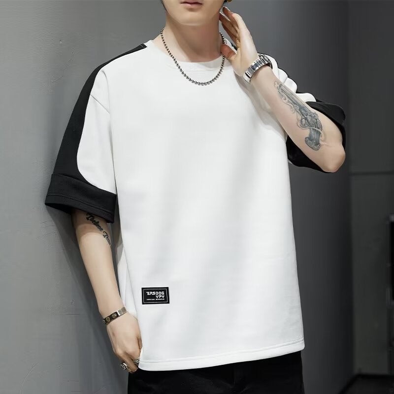 Japanese Niche Design Sense Men'S Fashionable Brand Loose Half-Sleeve T-Shirt For Teenagers Casual Half-Sleeve Top - Image 3