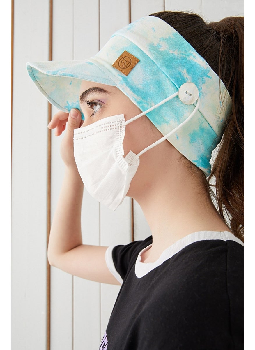 Babygiz Batik Kids Teen Mask Wearable Tennis Summer Vizier Sports Hat Soft Cotton Combed Cotton  - Image 5