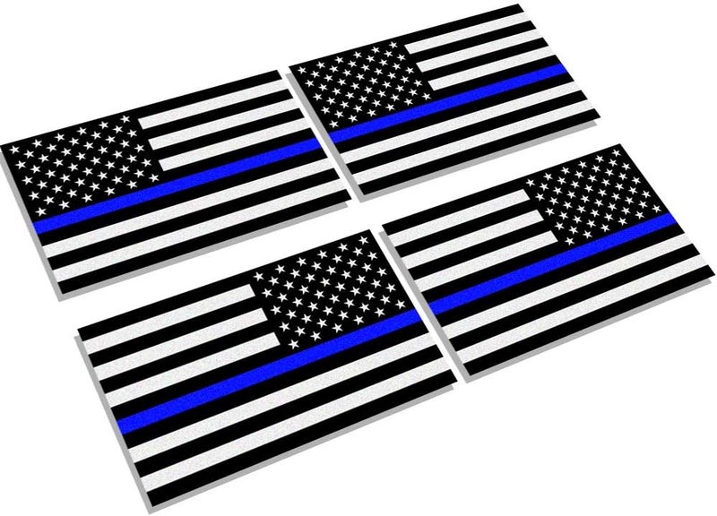 Creatrill Reflective Thin Blue Line Decal Set - Image 1