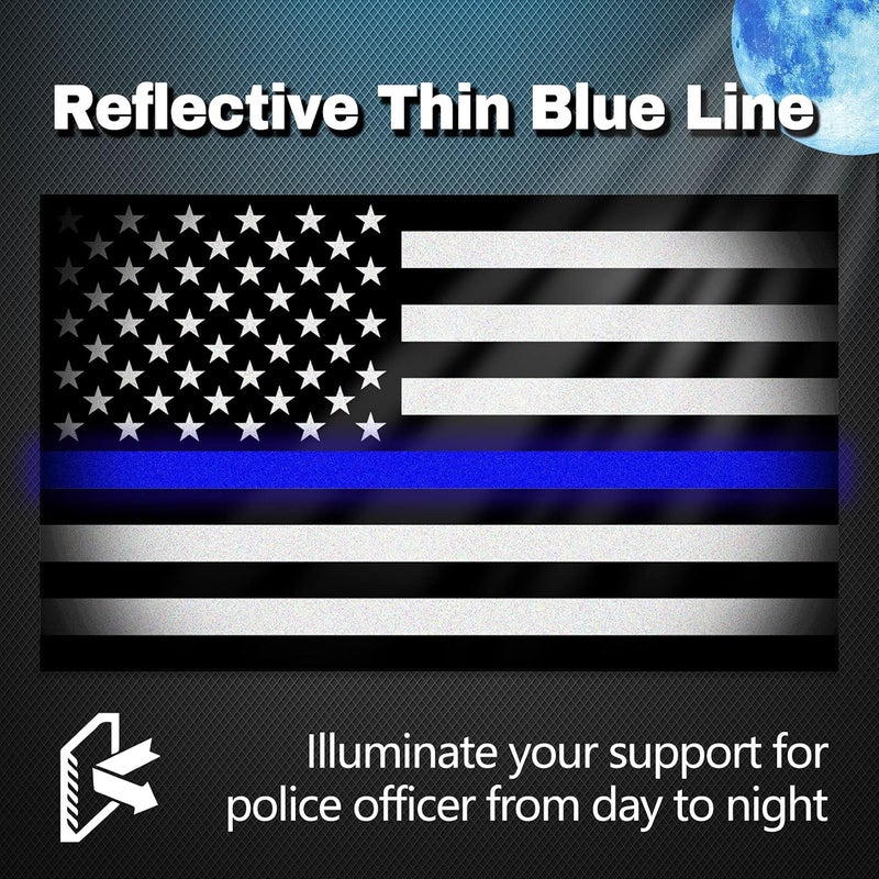 Creatrill Reflective Thin Blue Line Decal Set - Image 3