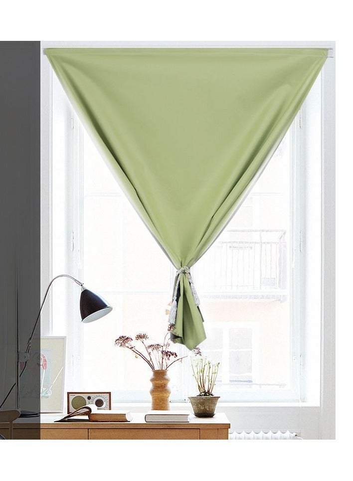 ستائر تعتيم خضراء مع شريط لاصق ذاتي، تركيب سهل بدون حفر، عزل حراري وحجب لأشعة الشمس لغرفة النوم وغرفة المعيشة، 140×120 سم - Image 4