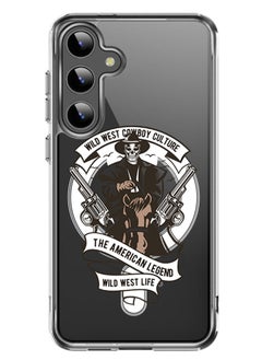Magnetic Case for Samsung Galaxy S24 Plus 6.7-inch Compatible with MagSafe Wireless Charging, Shockproof Phone Bumper Cover Wild west cowboy culture copy