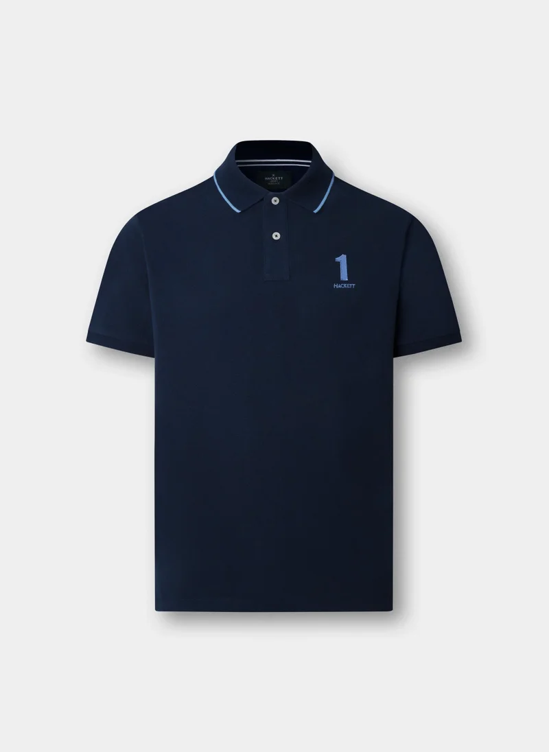 هاكيت Classic Fit Short Sleeve Number Polo