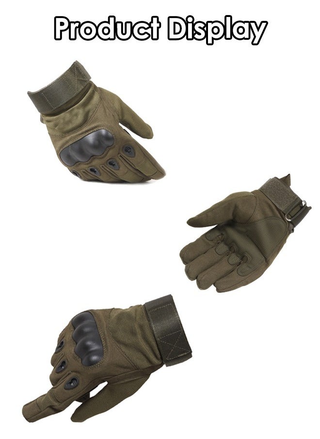 DUNISO - Tactical gloves, training and fitness long finger gloves, wear resistant and non slip, suitable for cycling, outdoor exercise, hiking, hunting, XL - Image 1