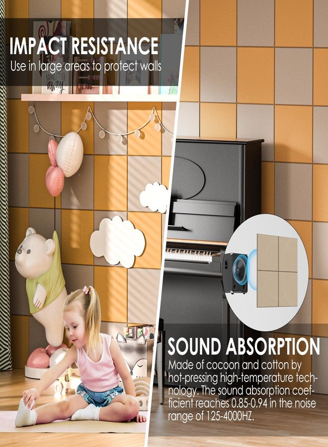 ماكسجير لوحة فلين كبيرة للجدران من ماكس جير، مقاس 36 بوصة × 24 بوصة، لوحة إعلانات بلون بني فاتح، عبوة من 6 قطع من بلاط الجدران اللبادي مع دبابيس تثبيت، لوحات فلين للمكاتب، لوحة دبابيس، لوحة إعلانات، لوحات فلين - Image 3