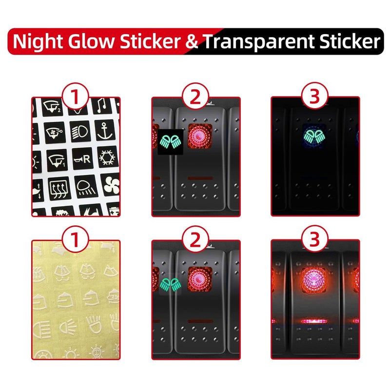 FXC 12V 24V DC 2 Gang Rocker Switch Aluminum Panel with Voltmeter & Dual USB(4.8 A) Fast Charging, Red Backlit Led, Pre-Wired Waterproof for Marine, Boat, Car, Truck, Polaris, Jeep (Red) - Image 5