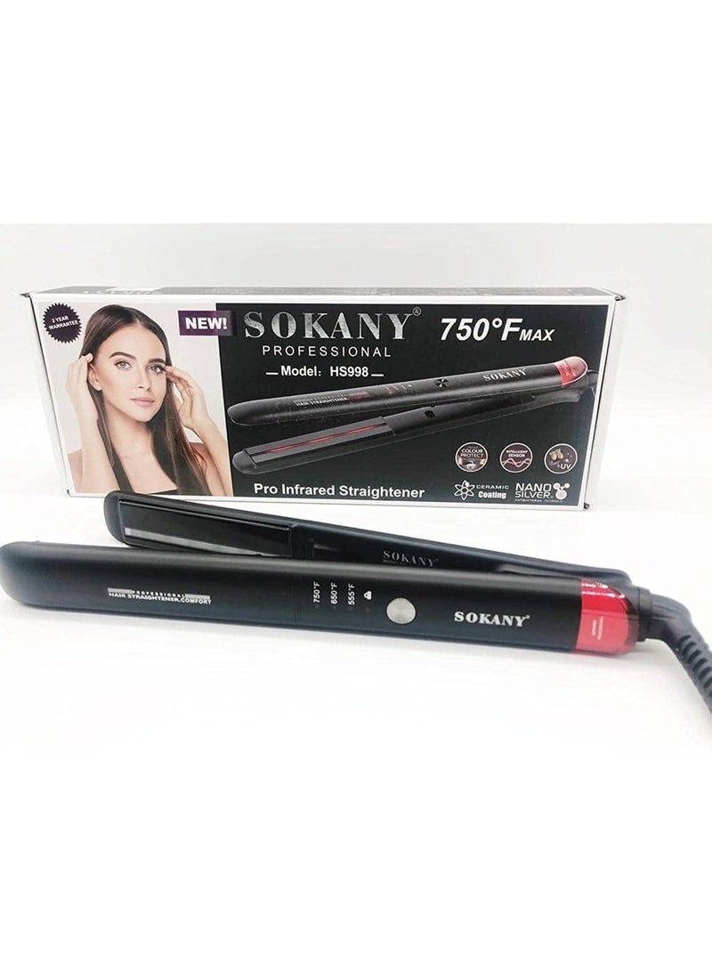 sokany HS-998 Hair Straightener for Smooth Styling - Image 1