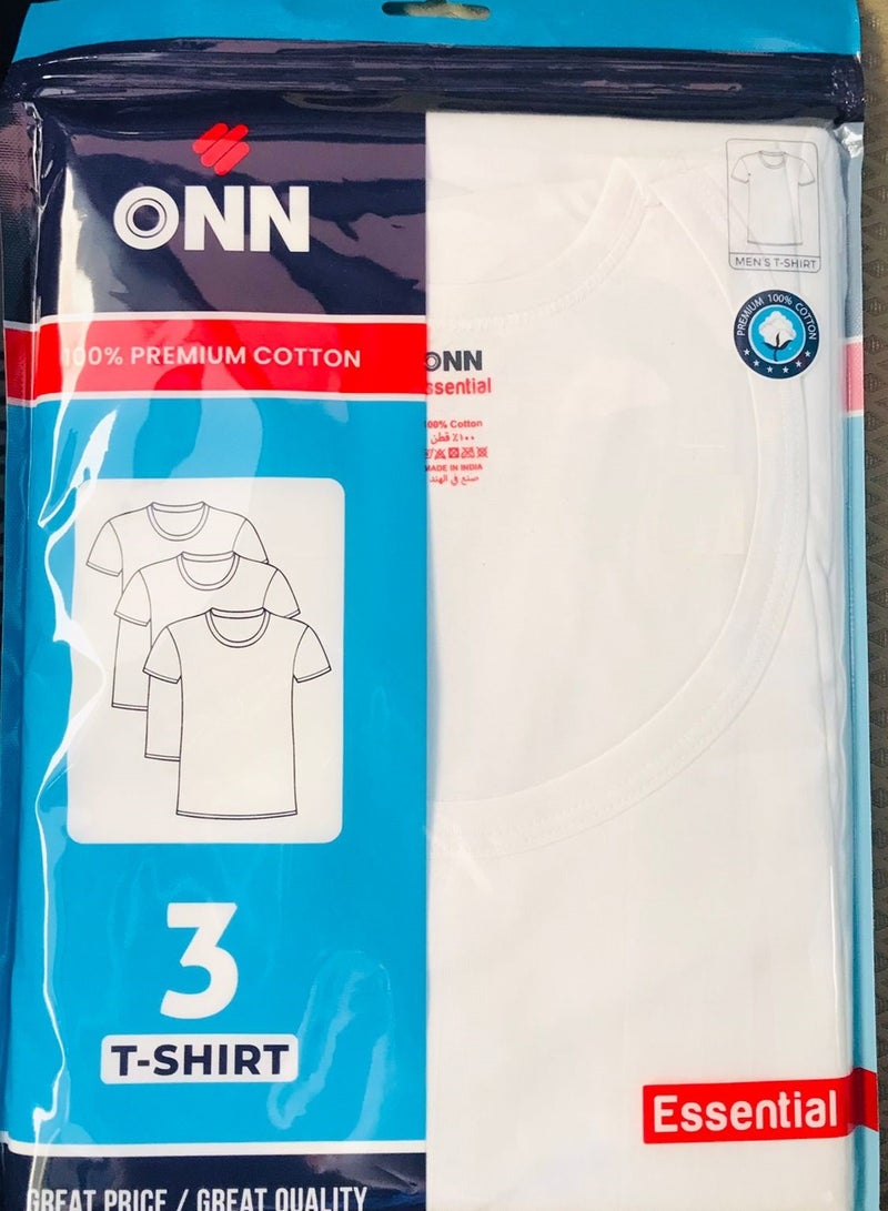 ONN mens undershirt 3pc cotton - Image 1